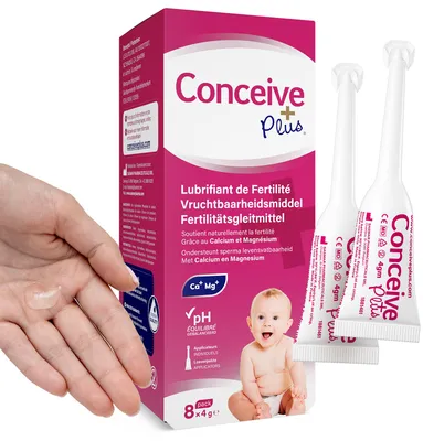 Productafbeelding van Conceive Plus Vruchtbaarheidsglijmiddel met 8 Voorgevulde Applicators, AI-gegenereerde afbeelding