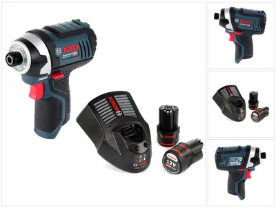 Obrázek produktu pro Akumulátorový rázový utahovák Bosch GDR 12V-105 12V 105Nm + 2x akumulátor 2,0Ah + nabíječka