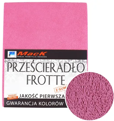 Obrázek produktu pro Froté napínací prostěradlo s gumou 90x200 cm růžové na matraci kvalitní pohodlné
