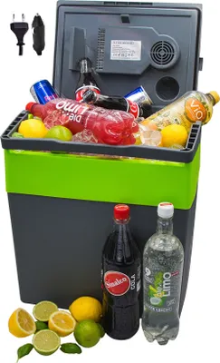 Produktbild von Steinborg Kühlbox 30 Liter | Warmhaltebox | Praktischer Tragegriff | Eco-Modus | 12 V/ 230 V Stromversorgung