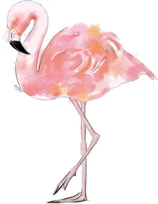 Produktbild von 20 Servietten Miss Sophie - Einsamer Flamingo 33x33cm