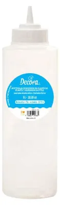 Spenderflasche 1 l mit 4-mm-Ausgießer für Dekoration