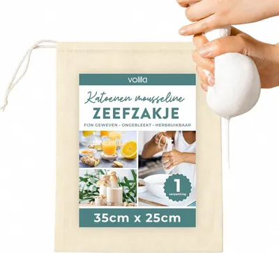 Image de Yoghurtzeef - 35 x 25 cm - Coton - Réutilisable