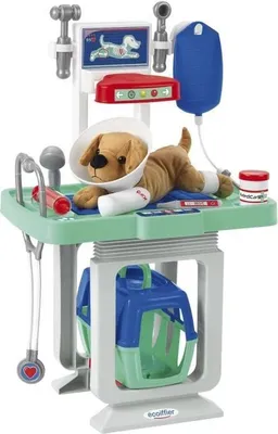 Produktbild von Tierarztklinik Spielset, mit Plüschhund, 12 Zubehörteilen, Ecoiffier 1908