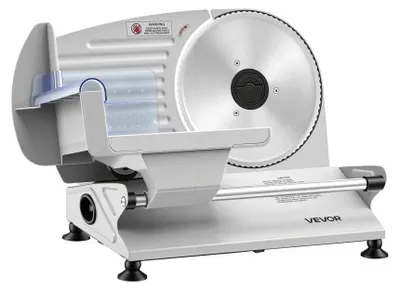 Produktbild von Elektrischer Fleischschneidemaschine - 200 W Leistung - Einstellbare Schnittdicke von 0-15 mm
