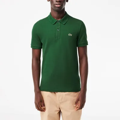Image de Lacoste L1212 Short Sleeved Ribbed Collar S Couleur Vert