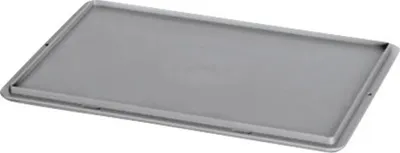 Produktbild von Deckel für Stapelbox/Stapelkorb Eurobox 400x20x300 mm grau