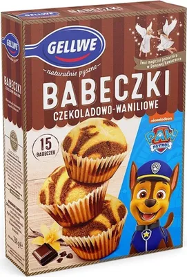 Zdjęcie produktu dla Gellwe Babeczki czekoladowo-waniliowe Psi Patrol 238 g