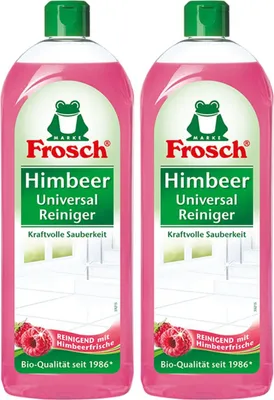 Produktbild von Frosch Himbeer Universal-Reiniger 750 ml - Kraftvolle Sauberkeit (2er Pack)