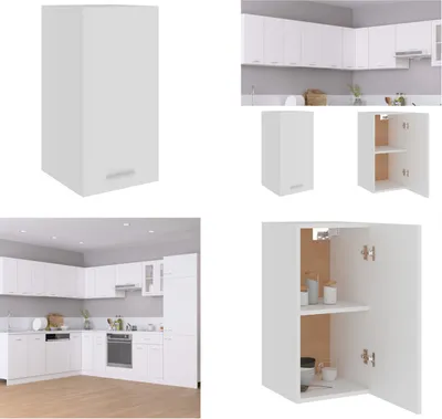 Produktbild von vidaXL Hängeschrank Weiß 29,5x31x60 cm Holzwerkstoff - Hängeschrank - Hängeschränke - Küchenschrank - Küchenschränke