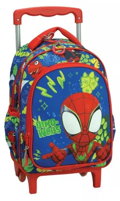 Obrázek produktu pro Batoh do školky Spiderman Spidey Dino-Webs s kolečky,