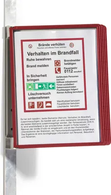 Obrázek produktu pro DURABLE Držák prezenta?ních panel? VARIO® MAGNETIC WALL 5, ?ervená, 591403