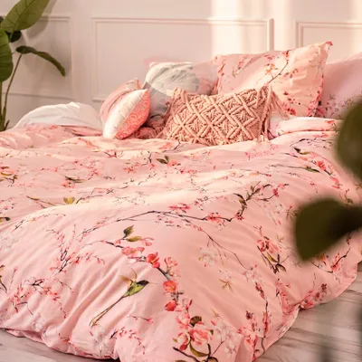 Immagine prodotto di Copripiumino HappyFriday Chinoiserie rosa Colorato 240 x 220 cm