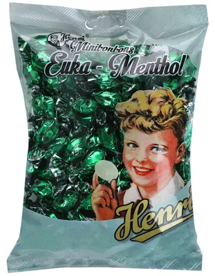 Immagine prodotto di Henri mini caramelle Euka-Menthol 250g