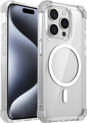 Immagine prodotto di Custodia magnetica per iPhone 13 Pro compatibile con MagSafe, antiurto, protezione militare Custodia trasparente Clear