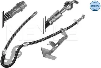Produktbild von MEYLE 11-14 525 0055 Bremsschlauch Links Vorne passend für PEUGEOT 407 SW (6E) 407 (6D) 407 Coupe (6C) für CITROËN C6 (TD)