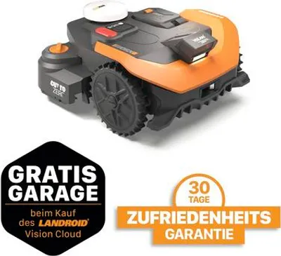 Produktbild von Mähroboter WORX WR330E 20V Landroid Vision Cloud L3000 22cm/3000m², ohne Begrenzungsdraht, AI-Rasenmäher Roboter VSLAM,