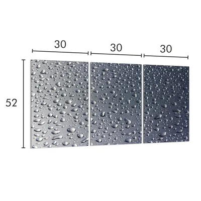 Imagen del producto de Placa de vidrio protectora para cocina, dimensiones 30x52 cm