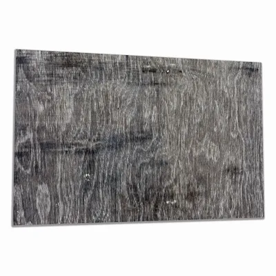 Produktbild von Wallario Herdabdeckplatte aus Glas, Größe 80 x 52 cm 1-teilig, Motiv Holzmuster in grau, braun und schwarz
