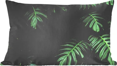 Produktbild von MuchoWow® Zierkissen Sofakissen Wohnzimmer Dekokissen 50x30 cm Dschungel - Pflanzen - Monstera - Jungen - Mädchen - Kinder - Wohnzimmerdekoration - Polster mit Photo