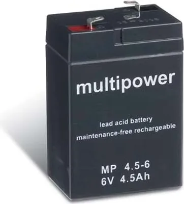 Produktbild von Multipower MP4,5-6 / 6V 4,5Ah Blei Akku AGM
