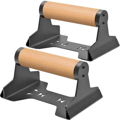Immagine prodotto di Bilancieri per flessioni in legno con robusta struttura in acciaio, ideali per l'allenamento della forza