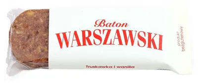 BATON TRUSKAWKOWY Z WANILIĄ BEZGLUTENOWY 50 g - WARSZAWSKI