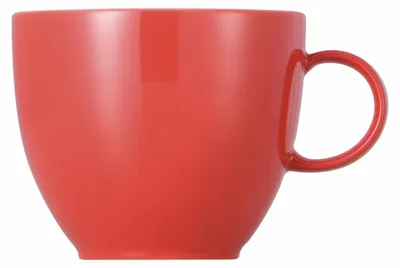 Kaffeetasse 0,2 L, Porzellan, rot, mikrowellengeeignet, spülmaschinenfest