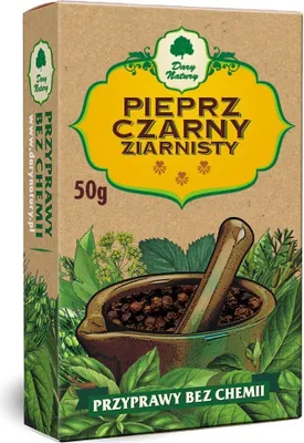 Produktbild von SCHWARZER KORNPFEFFER 50 g – DARY NATURY
