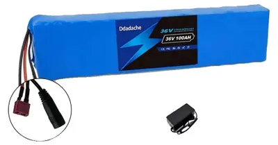 Produktbild von Lithium-Ionen-Batteriepack, 100Ah Kapazität, 36V Spannung, T-Stecker-DC, 36V-f