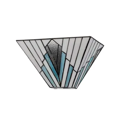 Produktbild von Elstead Alderley Wandleuchte E14 2-fach Vintage-Bronze Tiffanyglas