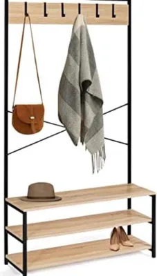 Produktbild von Famanu Garderobe im industriellen Design - Schwarz