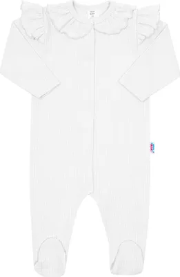 Immagine prodotto di Tutina New Baby Stripes in cotone bianco, taglia 86 (12-18m)