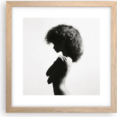 Produktbild von Gerahmtes Poster - Rahmen in heller Eiche - Frau Nacktheit Körper - 30x30 cm - Wand Bild - Wanddeko - Wandbilder - Kunstposter - Wandposter - Bilderrahmen - Bilder - Kunstdruck - P2NAC30x30-4946