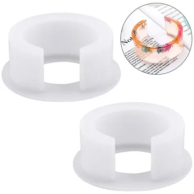 2er-Pack Silikon-Armbandformen für Harz, DIY-Schmuckherstellung