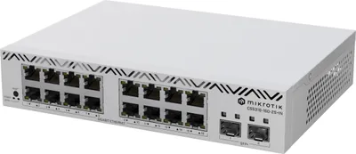 Zdjęcie produktu dla Mikrotik CSS318-16G-2S+IN, Zarządzany, Gigabit Ethernet (10/100/1000), Możliwości montowania w stelażu