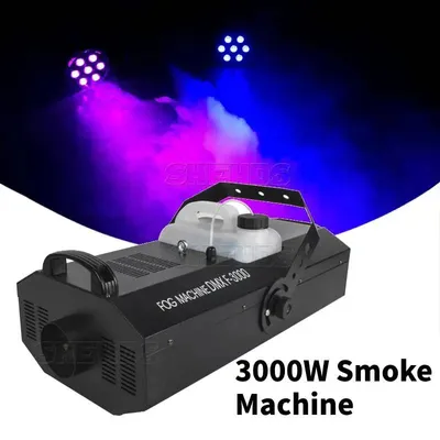 Produktbild von Nebelmaschine Fogger mit Fernbedienung - 3000W DMX Rauchmaschine - Drahtlose Steuerung - LED Bühnenlicht - Für DJ und Bühne - EU-Stecker