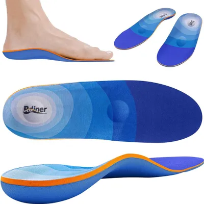 Produktbild von Einlegesohlen Fersensporn Memory-Schaum Sport Orthopädische Schuh 3D Einlage,Korrekturfunktion,Fußkomfort,Stoßdämpfung Sohlen,Größe L: 42-43