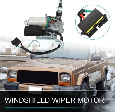 Image de Moteur d'essuie-glace No.55154944/55154944AB Moteur d'essuie-glace arrière de voiture de remplacement pour Jeep Cherokee 1997-2001 4 broches