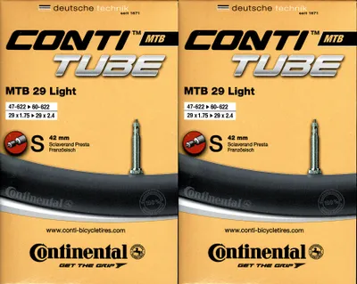 Produktbild von 2x Continental MTB 29 light 29er Schlauch 29 Zoll SV (47/62-622) SV 42mm