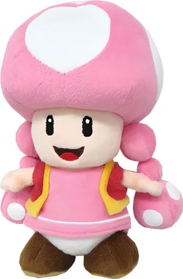 Image de PELuche NINTENDO TOADETTE 20CM - Peluche sous licence officielle en polyester doux et moelleux
