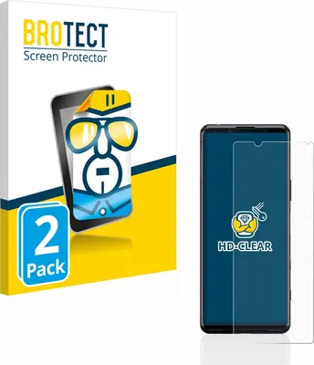 Produktbild von 2x Für Sony Xperia 5 II Schutzfolie BROTECT Displayschutz Display Schutz Folie Klar Transparent