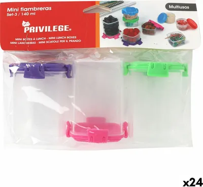 Obrázek produktu pro Sada s kanystry Privilege 140 ml 6,8 x 5 x 5 cm 3 kusy (24 kusů)
