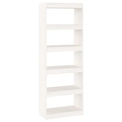 Immagine prodotto di Libreria/divisorio bianco 60x30x167,5 cm in legno di pino massiccio