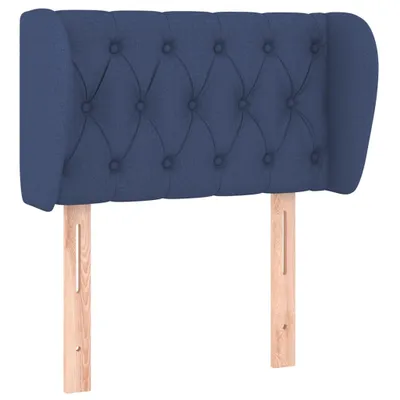 Produktbild von vidaXL Kopfteil mit Ohren Blau 83x23x78/88 cm Stoff