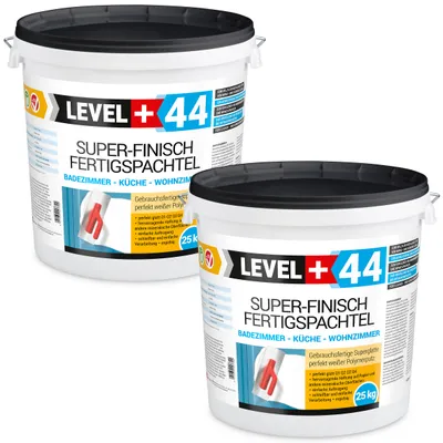 Zdjęcie produktu dla Gładź Polimerowa Śnieżnobiała Gotowa 50kg Łazienka Kuchnia Salon LEVEL Plus 44