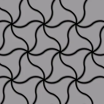 Produktbild von Mosaik Fliese massiv Metall Edelstahl matt grau 1,6mm stark Ninja-S-S-MA