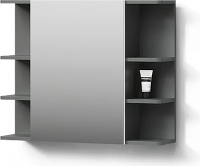 Image de Armoire de toilette Livinity Fucino Anthracite 79.6x64cm, Model 52495