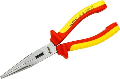 Produktbild von Flachrundzange mit Schneide gerade CR-V 200 mm