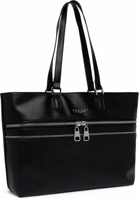 Image de REPLAY sac shopper sac à épaule Shopper Black noir